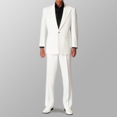 ステージ衣装 カラオケ衣装 セットアップ例 ホワイト 白 スーツ