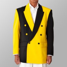 ステージ衣装 カラオケ衣装 イエローXブラック 黄色X黒 ジャケット