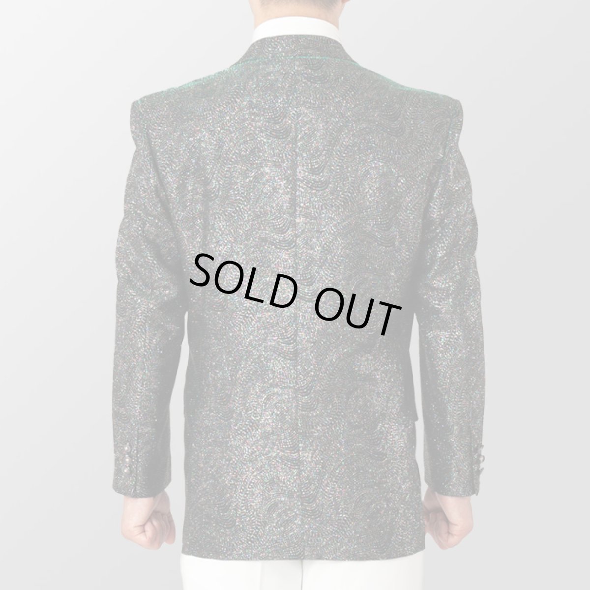 シルバー×グリーン 銀色×緑 ジャケット