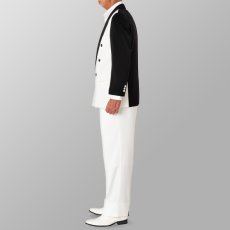 セットアップ例 ホワイトXブラック 白X黒 スーツ