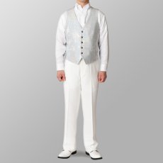 ステージ衣装 カラオケ衣装 セットアップ例 ホワイト 白 ベスト