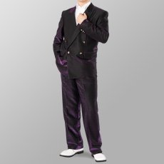 ステージ衣装 カラオケ衣装 セットアップ例 パープル 紫 スーツ