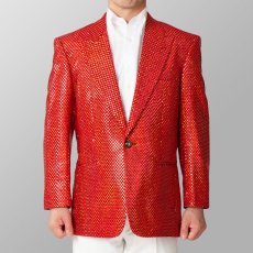 ステージ衣装 カラオケ衣装 レッド 赤 ジャケット