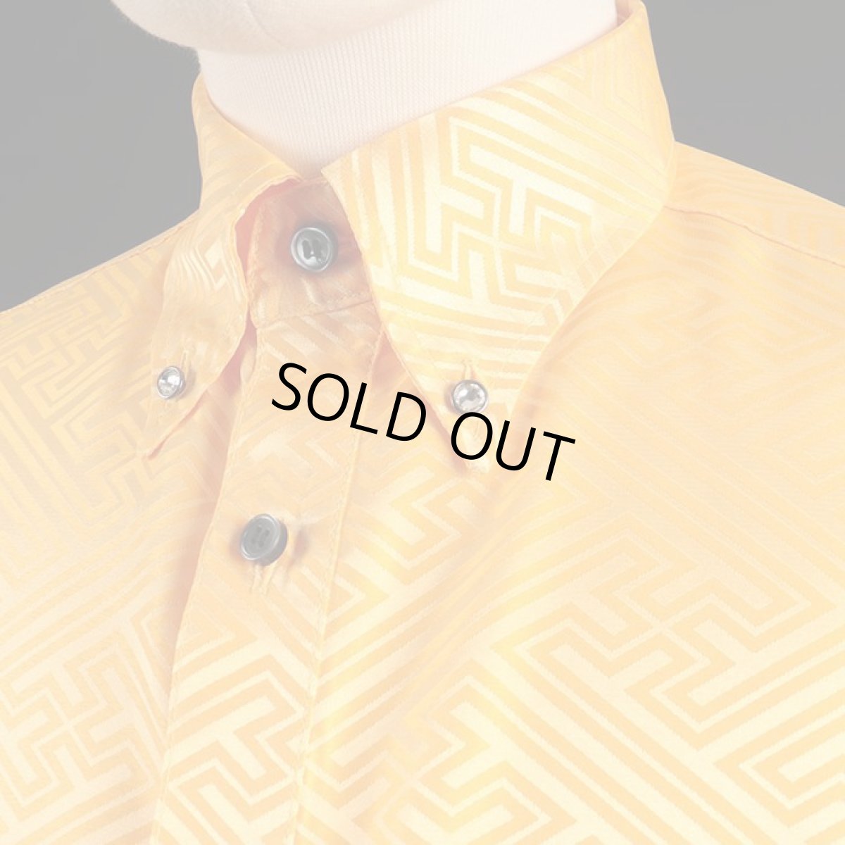 ボタンダウン イエロー 黄色