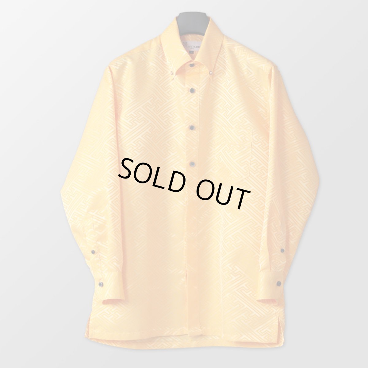 ステージ衣装 イエロー 黄色 ボタンダウンシャツ