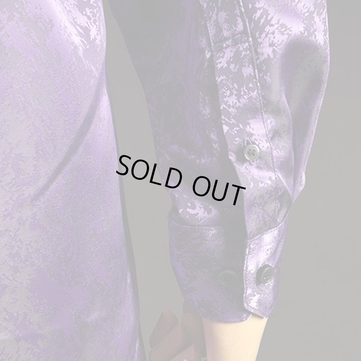 袖ボタン パープル 紫