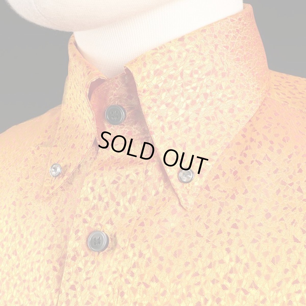 ボタンダウン オレンジ