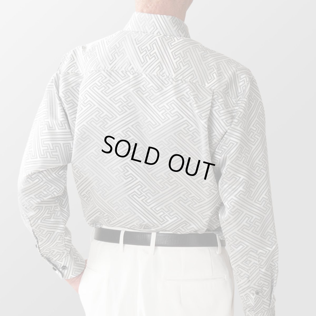 ステージ衣装 シルバー 銀色 ボタンダウンシャツ