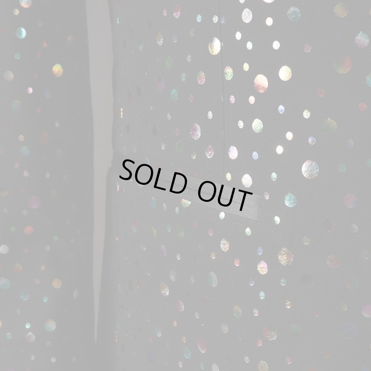 腰ポケット ブラック 黒 水玉