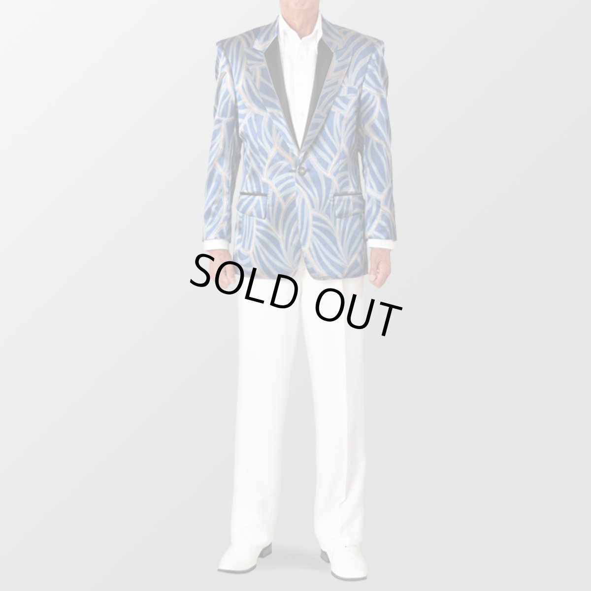 ステージ衣装 カラオケ衣装 セットアップ例 ブルー 青 スーツ