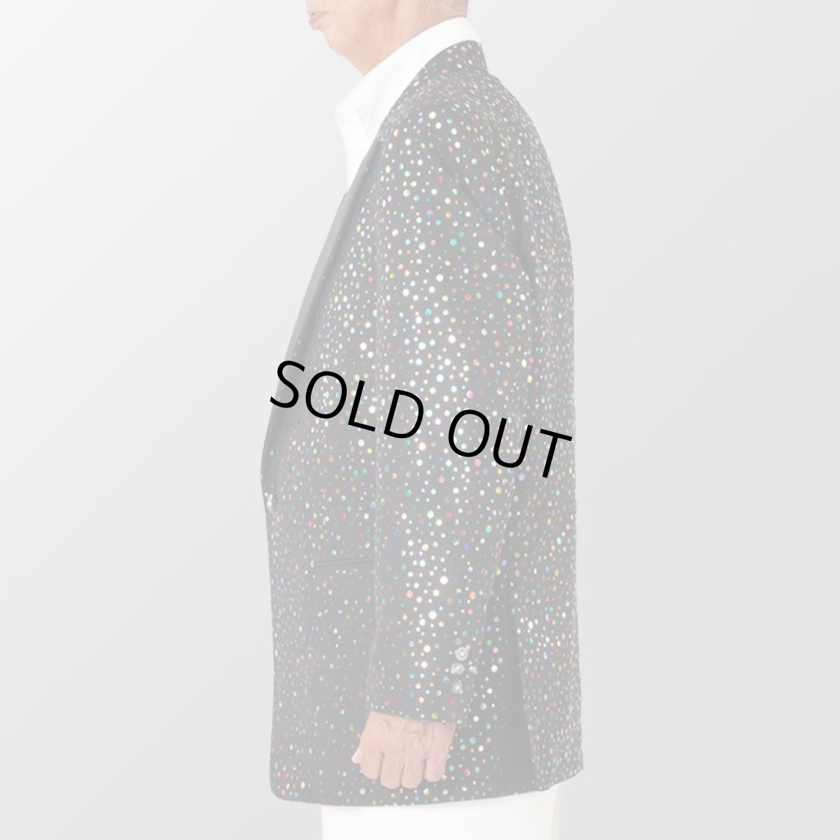 ブラック 黒 水玉 ジャケット