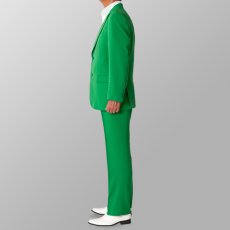 セットアップ例 グリーン 緑 スーツ