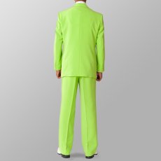 セットアップ例 ライトグリーン 黄緑色 スーツ