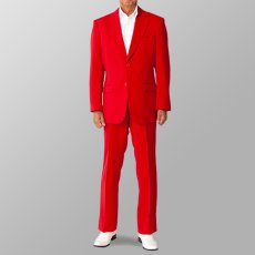 ステージ衣装 カラオケ衣装 セットアップ例 レッド 赤 スーツ