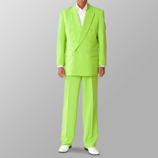 ステージ衣装 カラオケ衣装 セットアップ例 ライトグリーン 黄緑 スーツ