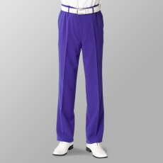 ステージ衣装 カラオケ衣装 ゴルフウェア パープル 紫 スラックス
