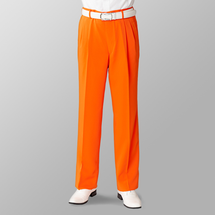 ステージ衣装 カラオケ衣装 ゴルフウェア オレンジ スラックス